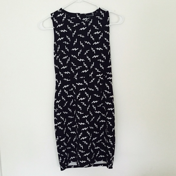 Forever 21 Bodycon Lightning Bolt Dress