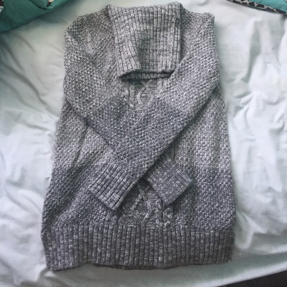 Banana Republic Grey Gradient Turtleneck