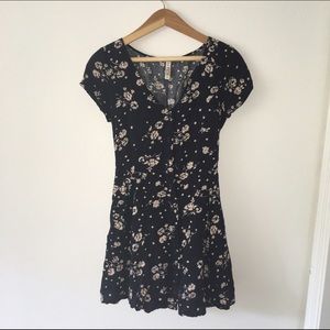 Navy Floral Dress