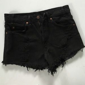 Levis high waisted cutoff shorts