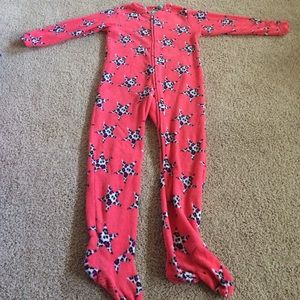 Fuzzy footy pajamas
