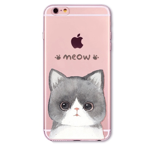 Iphone 6Plus/ 6sPlus Lovely Cat Phone Case Cover - Picture 1 of 3