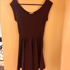 Burgundy dress
