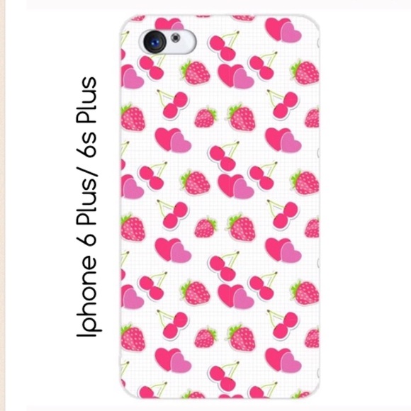 Lovely Hearts Cherry Phone Case IPhone 6/6s Plus - Picture 1 of 3