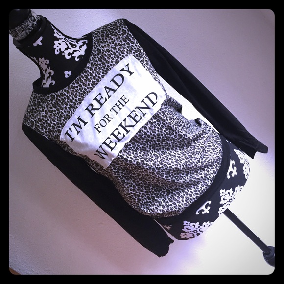 HOLD; @little_lina "I'm ready for the weekend" Top