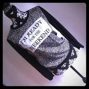 HOLD; @little_lina "I'm ready for the weekend" Top