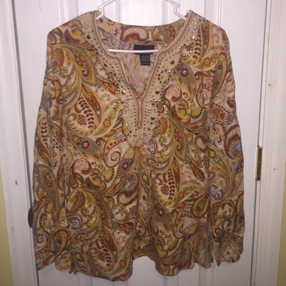 Bohemian multi-colored top - Picture 1 of 2