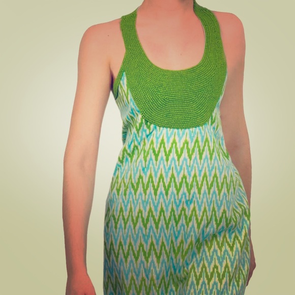 Gretchen Scott Zulu Cotton Beaded Dress