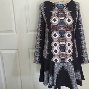 Hippie drop waist dress
