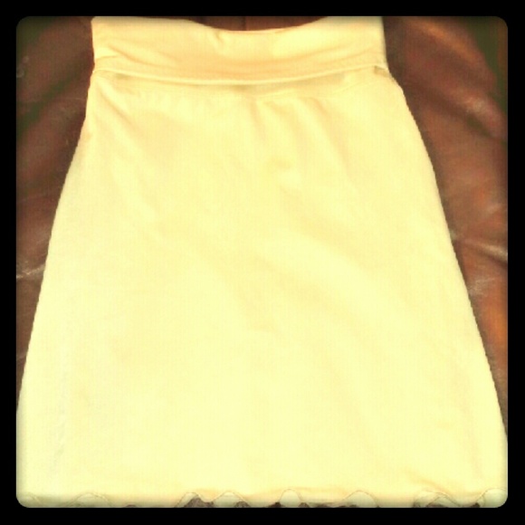 Cream skirt