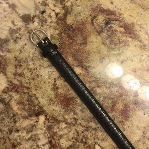 Lauren Ralph Lauren women's black leather belt