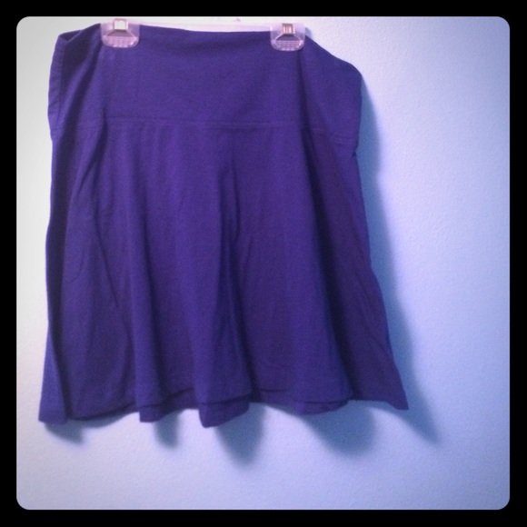 Blue skater skirt