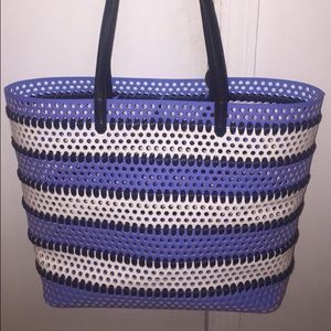 Summer  leather perforated tote!