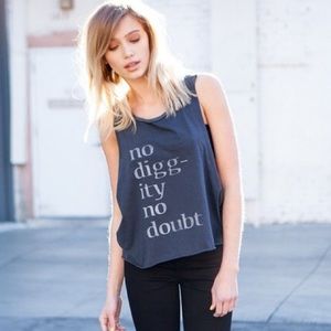 Brandy Melville "no diggity no doubt" tank