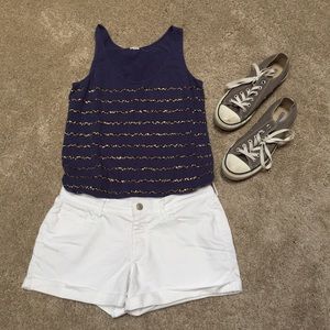 NWOT Old Navy White Denim Shorts!