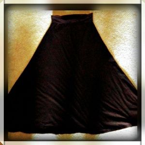 Express black maxi skirt