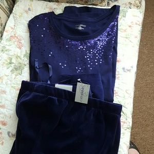Catherines purple outfit