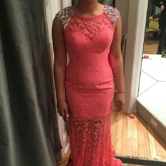 Coral Prom dress size 8