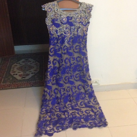 Indigo blue "Miss Bombay" Maxi Dress
