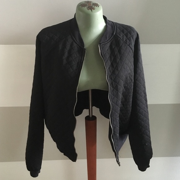 black bomber jacket