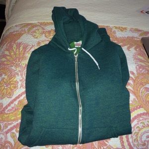 American apparel green hoodie