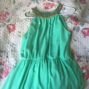 Dainty Hooligan Teal Maxi Dress