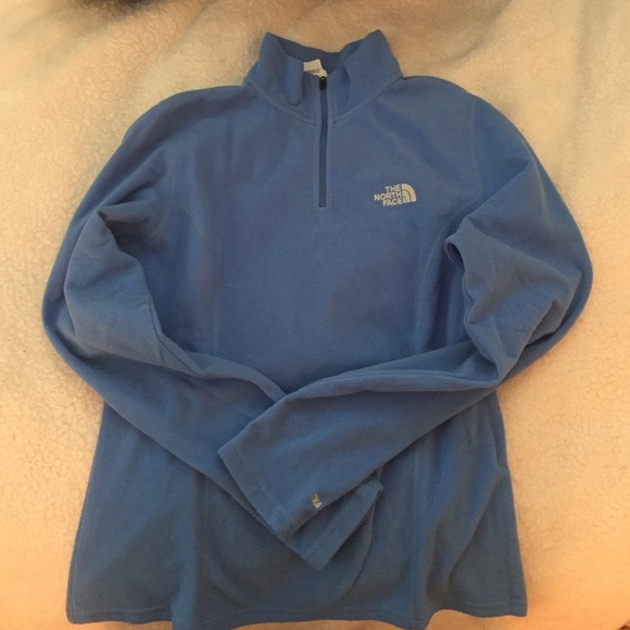 North Fave blue half zip fleece