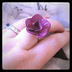 Purple flower pinup vixen ring!