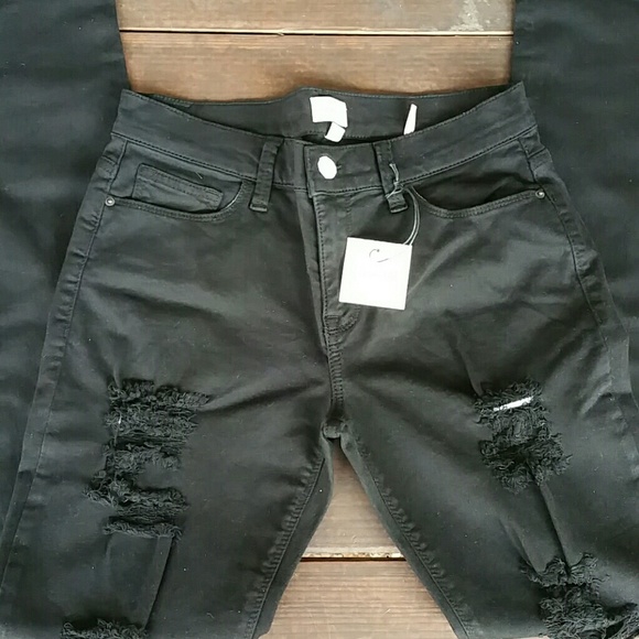 Skiny ripped black denim - Picture 2 of 4