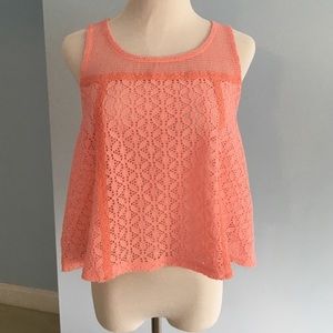 Free people pink top NEW WITH TAGS LARGE