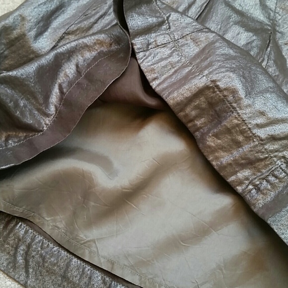 Metallic grey pleated skirt for the Holidays! - Picture 3 of 4