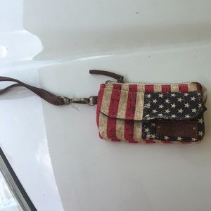 American Flag Clutch