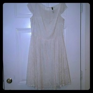 Cream Lace Dress