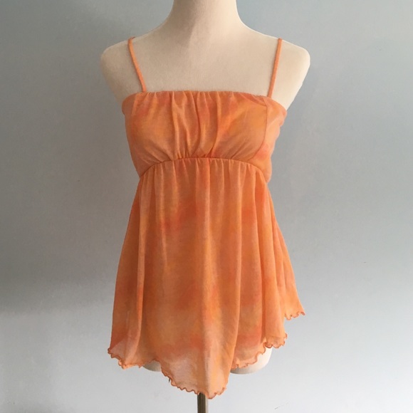 Free people coral pink tube top XS