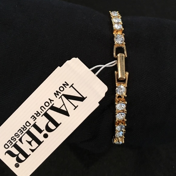 Napier gold & diamond bracelet.