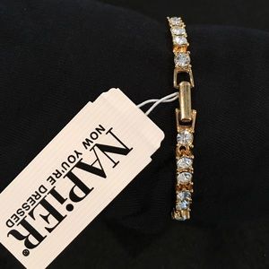 Napier gold & diamond bracelet.