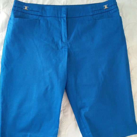 Turquoise blue dress shorts