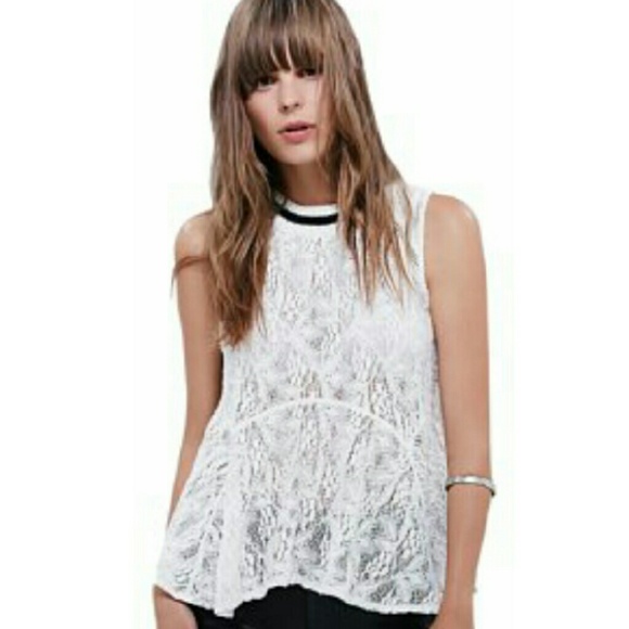 NWT Free People All Star Lace Top