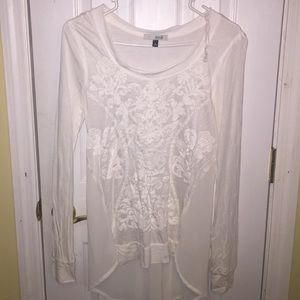 White long sleeve blouse