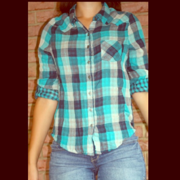 Blue, Black, and White Flannel