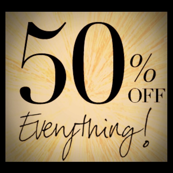 Spring cleaning girls :) , everything is 50% off.