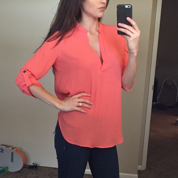 Lush roll tab shirt