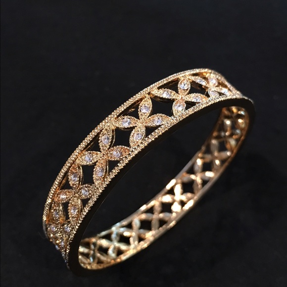 Napier gold & diamond bracelet.