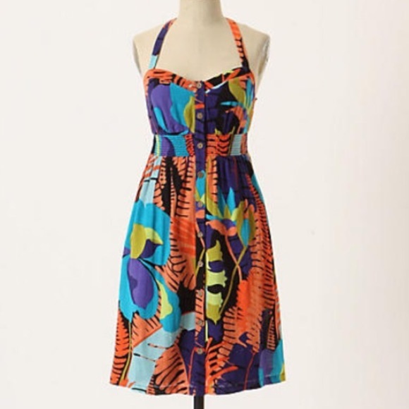 💕Anthro Linen Summer Dress💕