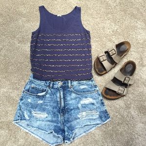 J. Crew Sequined Tank!