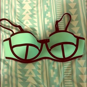 Mint bikini top