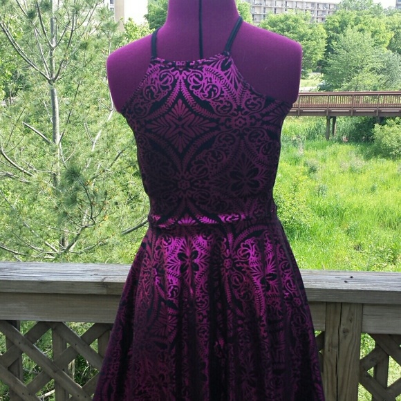 SOLD reversible foil skater dress - Picture 4 of 4