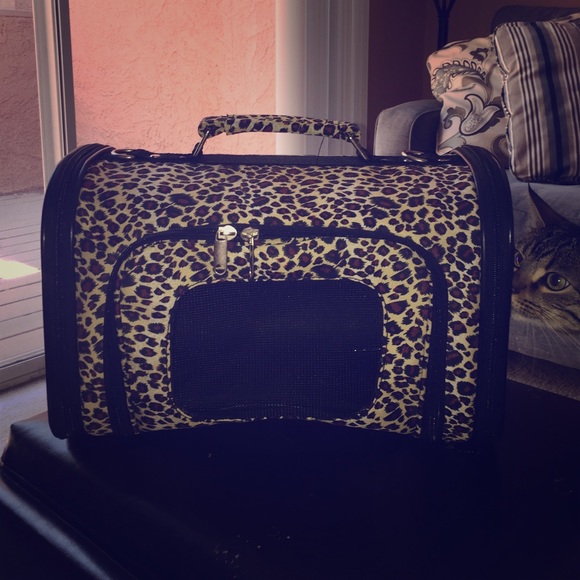 Cheetah Print Pet Carrier