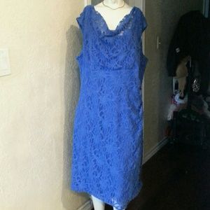 Lauren Ralph Lauren Lace Cowl Neck  Dress (114)