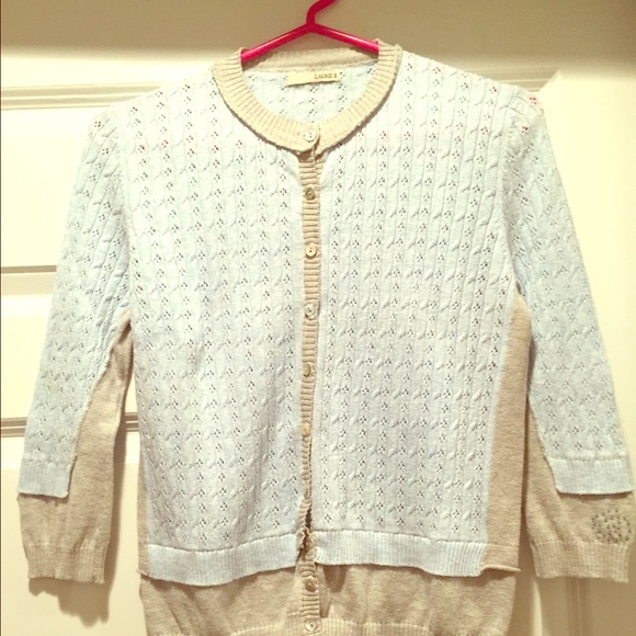 Blue and grey sweater